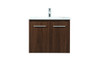 24 Inch Single Bathroom Vanity In Walnut (VF44524MWT)