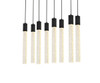 Weston 8 Lights Pendant In Black (2066D36BK)