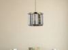 Sydney 6 Light Polished Nickel Pendant Silver Shade (Grey) Royal Cut Crystal (1238D20PN-SS/RC)