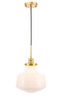 Elegant Furniture and Lighting Lyle 1 Light Brass And Frosted White Glass Pendant (LD6263BR)