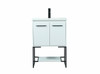 24 Inch Single Bathroom Vanity In White (VF42524MWH)