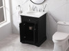 24 Inch Single Bathroom Vanity Set In Black (VF53024BK)