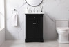 24 Inch Single Bathroom Vanity Set In Black (VF53024BK)