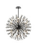Vera 38 Inch Crystal Starburst Round Pendant In Black (2500D38BK)