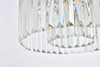 Elegant Furniture and Lighting Sydney 6 Light Polished Nickel Pendant Clear Royal Cut Crystal (1238D20PN/RC)