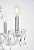 Elegant Furniture and Lighting Elle Collection Pendant D17In H18In Lt:4 Chrome Finish  (LD7834D17C)
