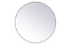 Monet Grey Round Mirror (MR4839GR)