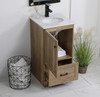 18 Inch Single Bathroom Vanity In Natural Oak (VF2818NT)
