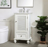 19 Inch Single Bathroom Vanity In Antique White (VF30519AW)