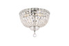 Tranquil 4 Light Chrome Flush Mount Clear Royal Cut Crystal (V2528F14C/RC)
