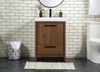 24 Inch Single Bathroom Vanity In Walnut Brown (VF46024WB)