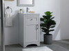 Elegant Furniture and Lighting 18 Inch Single Bathroom Vanity In Grey (VF17018GR)