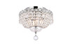 Century 4 Light Chrome Flush Mount Clear Royal Cut Crystal (V1900F12C/RC)