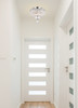Elegant Furniture and Lighting Century 4 Light Chrome Flush Mount Clear Royal Cut Crystal (V1900F12C/RC)