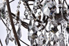 Geneva 18 Light Rustic Intent Chandelier Silver Shade (Grey) Royal Cut Crystal (1130G43RI-SS/RC)