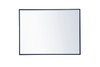 Metal Frame Rectangle Mirror 24X 32 Inch In Blue (MR4071BL)