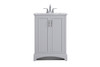Hampson 24" Single Grey Bathroom Vanity (VF90624GR)