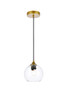 Cashel 6 Inch Brass Pendant (LD2280BR)