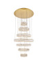 Monroe Integrated Led Light Gold Chandelier Clear Royal Cut Crystal (3503G34G)