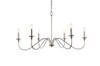 Rohan 42 Inch Chandelier In Polished Nickel (LD5056D42PN)