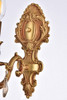 Monarch 1 Light French Gold Wall Sconce Golden Teak (Smoky) Royal Cut Crystal (9601W5FG-GT/RC)