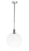 Emett 1 Light Chrome And Clear Glass Pendant (LD6208C)