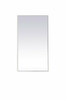 Monet White Rectangular Mirror (MR42036WH)