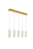 Elegant Furniture and Lighting Polaris Led Light Gold Pendant Clear Royal Cut Crystal (3500D5G)