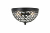 Taye 2 Light Matte Black Flush Mount (LD5012F10MB)