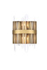 Serena 8 Inch Crystal Bath Sconce In Satin Gold (2200W8SG)
