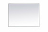 Metal Frame Rectangle Mirror 30 Inch X 40 Inch In White (MR43040WH)