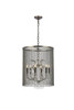 Brooklyn 6 Light Matte Black Chandelier With Clear Crystal (1131D22MB/RC)
