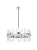 Serena 25 Inch Crystal Round Pendant In Chrome (2200D25C)