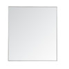 Metal Frame Rectangle Mirror 36 Inch In Silver (MR43640S)