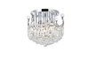 Corona 6 Light Chrome Flush Mount Clear Royal Cut Crystal (V8949F16C/RC)