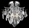 Amelia Collection Flush Mount D12In H12In Lt:3 Chrome Finish (LD8100F12C)
