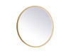 Pier 32 Inch Led Mirror With Adjustable Color Temperature 3000K/4200K/6400K In Brass (MRE6032BR)