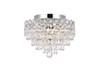 Century 4 Light Chrome Flush Mount Clear Royal Cut Crystal (V1902F12C/RC)