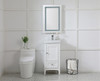 Elegant Furniture and Lighting Helios 20In X 30In Hardwired Led Mirror With Touch Sensor And Color Changing Temperature 3000K/4200K/6400K (MRE12030)