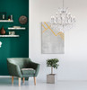 Elegant Furniture and Lighting Maria Theresa 24 Light Chrome Chandelier Clear Royal Cut Crystal (2800D36C/RC)