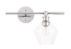 Gene 1 Light Chrome And Clear Glass Right Wall Sconce (LD2300C)