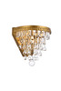 Nordic 1 Light Brass Wall Sconce (1219W9BR/RC)