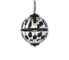 Levante 1 Light Pendant In Black (LD7075D12BK)
