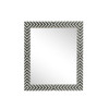 Rectangular Mirror 32X27 Inch In Chevron (MR52732)