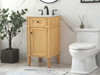 18 Inch Single Bathroom Vanity In Natural Wood (VF12518NW)