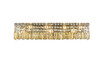 Maxime 7 Light Chrome Wall Sconce With Crystal (V2032W30C-GT/RC)