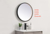 Pier 21 Inch Led Mirror With Adjustable Color Temperature 3000K/4200K/6400K In Black (MRE6021BK)