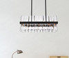 Serephina 30 Inch Crystal Rectangle Chandelier Light In Black (6200G30BK)