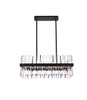 Serephina 30 Inch Crystal Rectangle Chandelier Light In Black (6200G30BK)