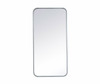 Soft Corner Metal Rectangular Mirror 18X36 Inch In Silver (MR801836S)